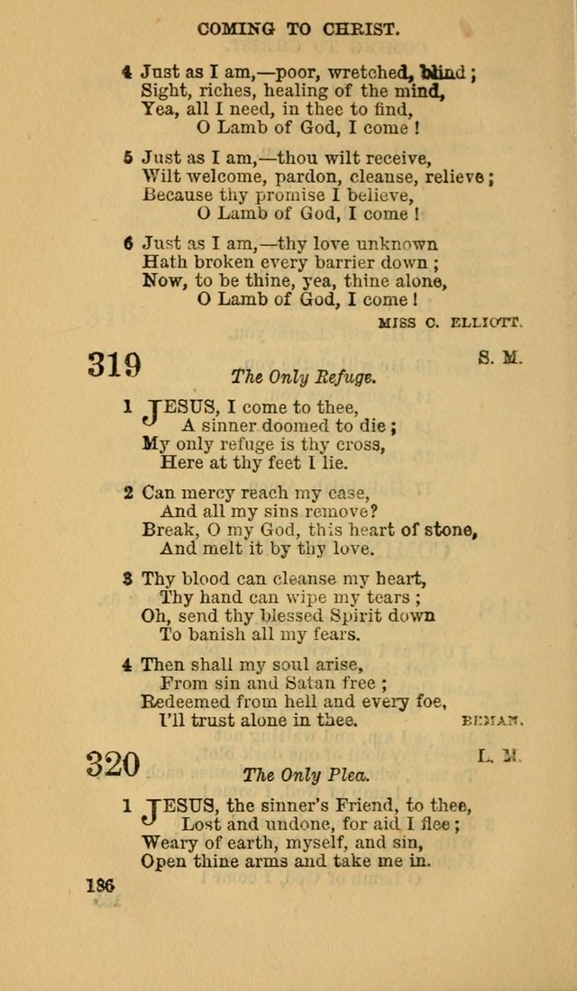 The Canadian Baptist Hymn Book page 186
