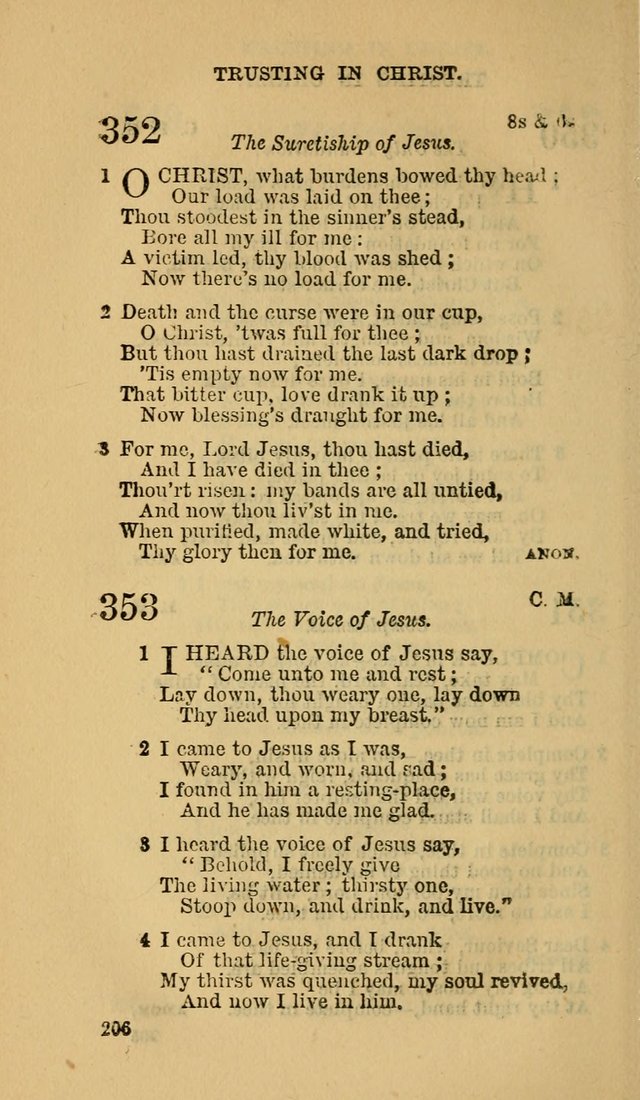 The Canadian Baptist Hymn Book page 206