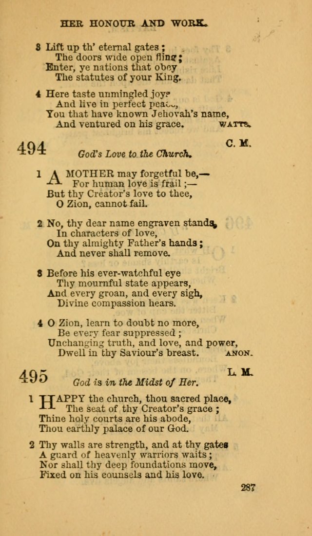 The Canadian Baptist Hymn Book page 287