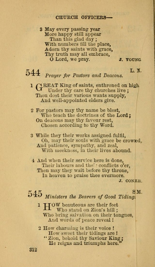 The Canadian Baptist Hymn Book page 312