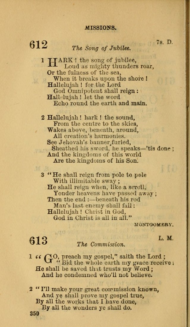 The Canadian Baptist Hymn Book page 350
