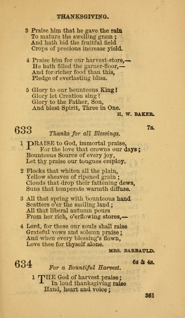 The Canadian Baptist Hymn Book page 361