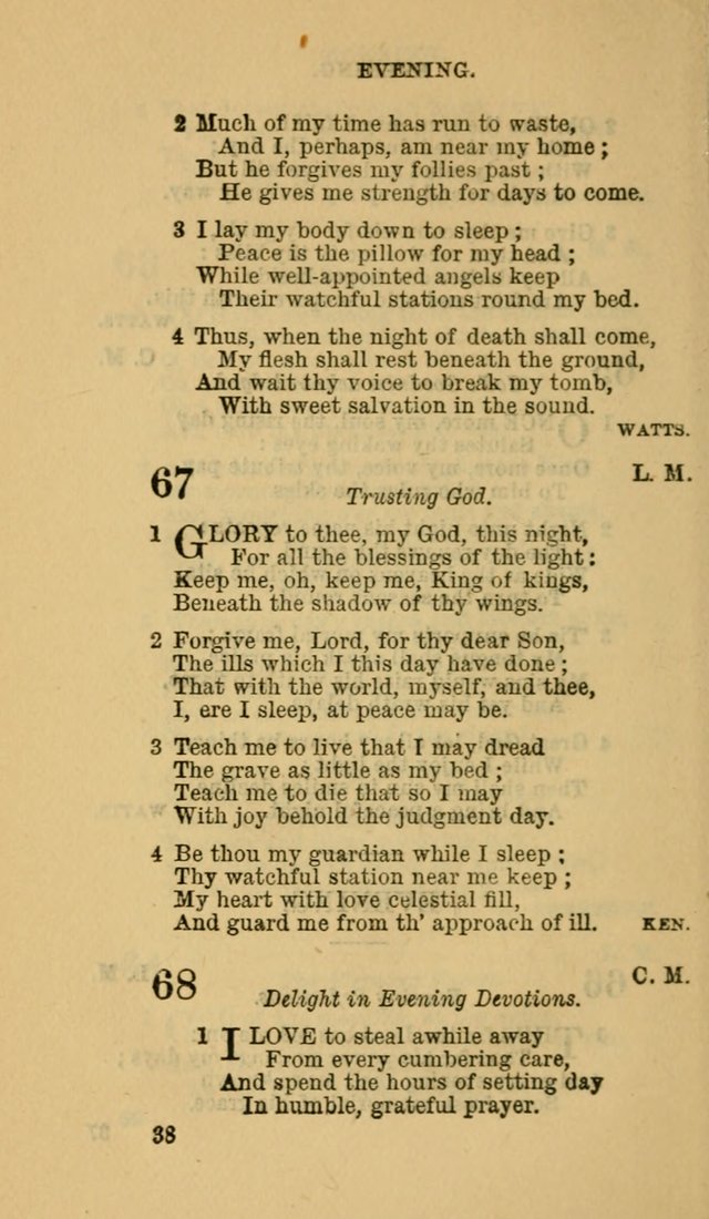 The Canadian Baptist Hymn Book page 38