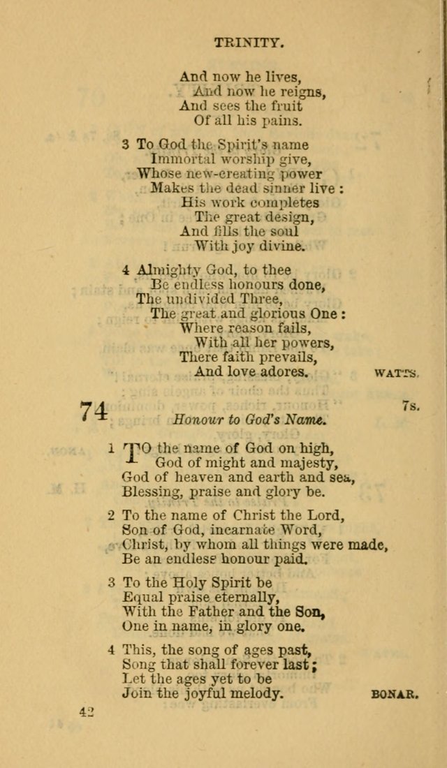 The Canadian Baptist Hymn Book page 42