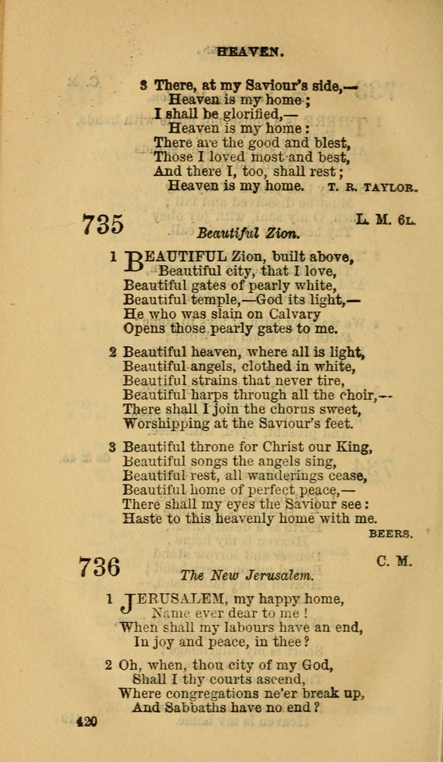 The Canadian Baptist Hymn Book page 420