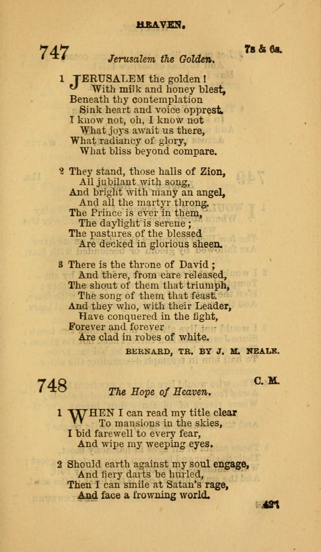 The Canadian Baptist Hymn Book page 427
