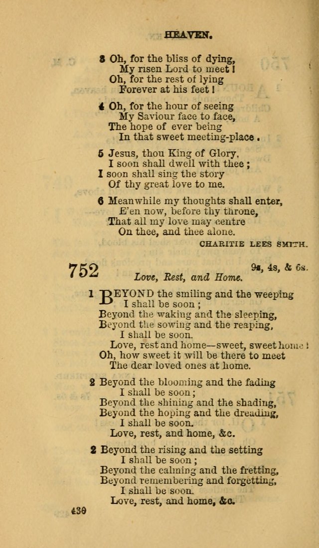 The Canadian Baptist Hymn Book page 430