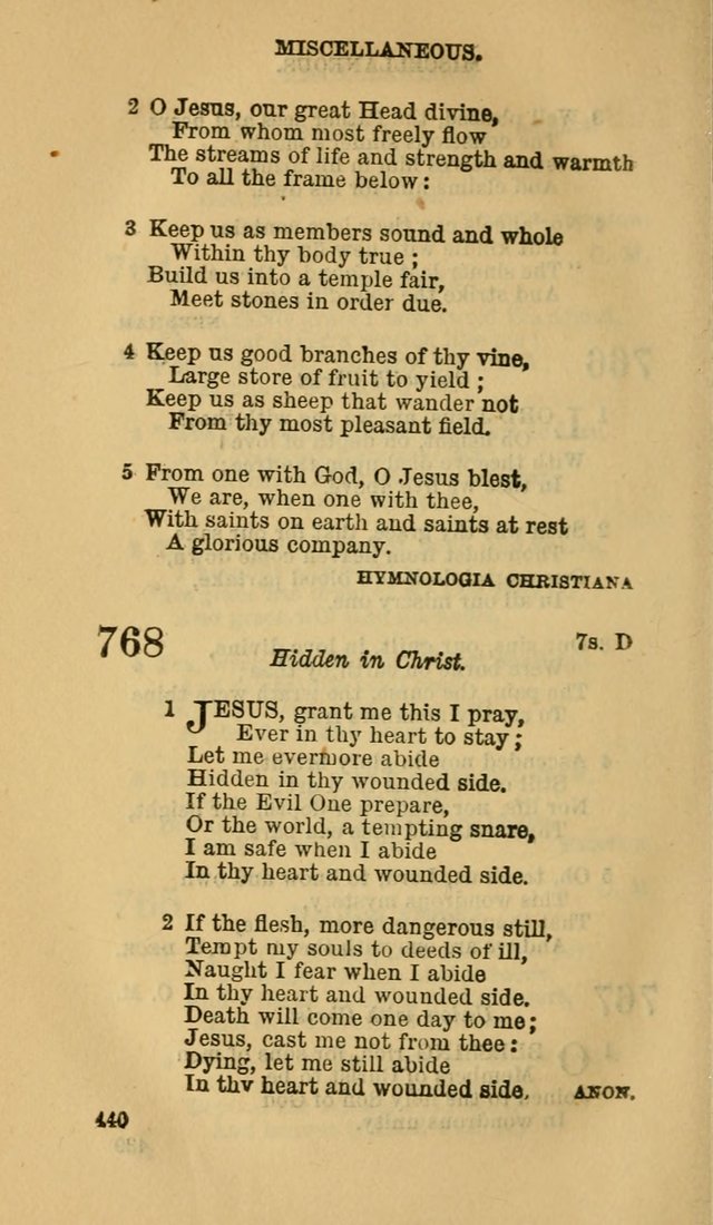The Canadian Baptist Hymn Book page 440
