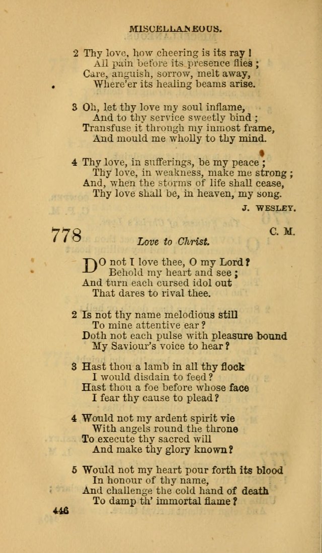 The Canadian Baptist Hymn Book page 446