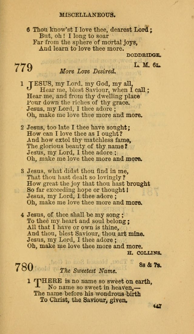 The Canadian Baptist Hymn Book page 447