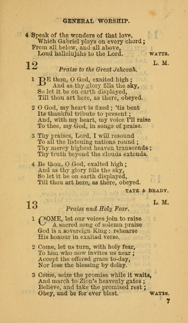 The Canadian Baptist Hymn Book page 7