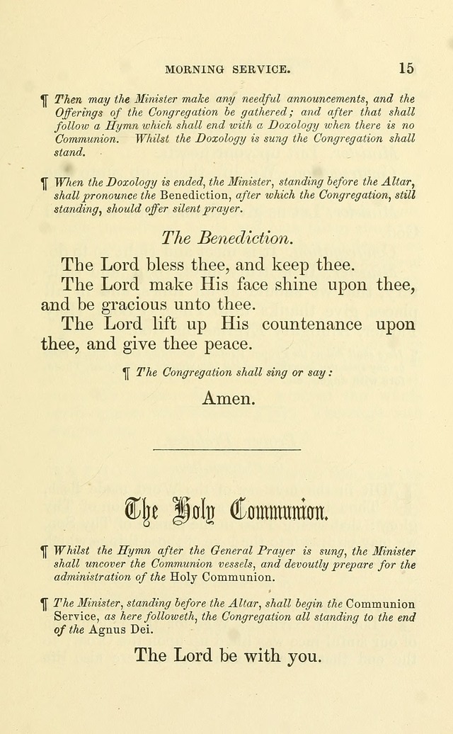 Church Book: for the use of Evangelical Lutheran congregations page 15