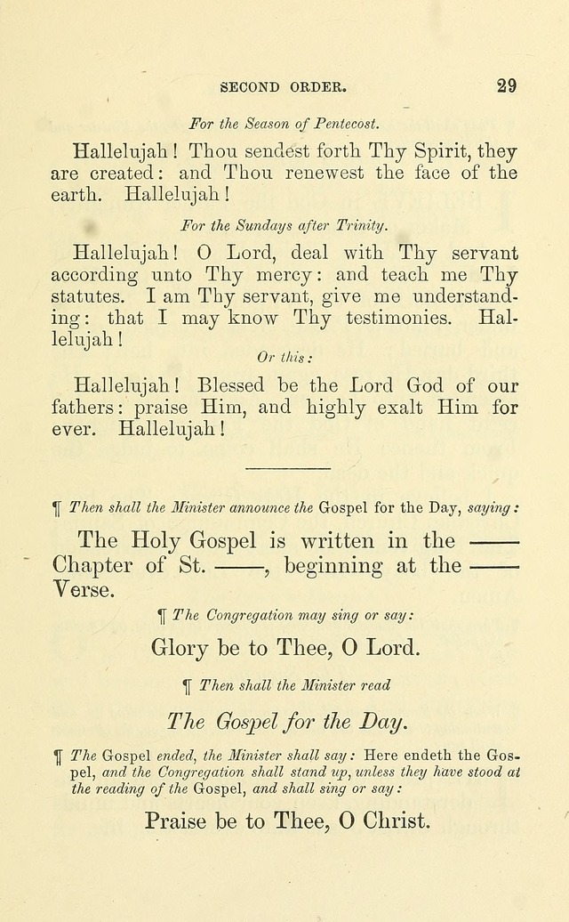 Church Book: for the use of Evangelical Lutheran congregations page 29