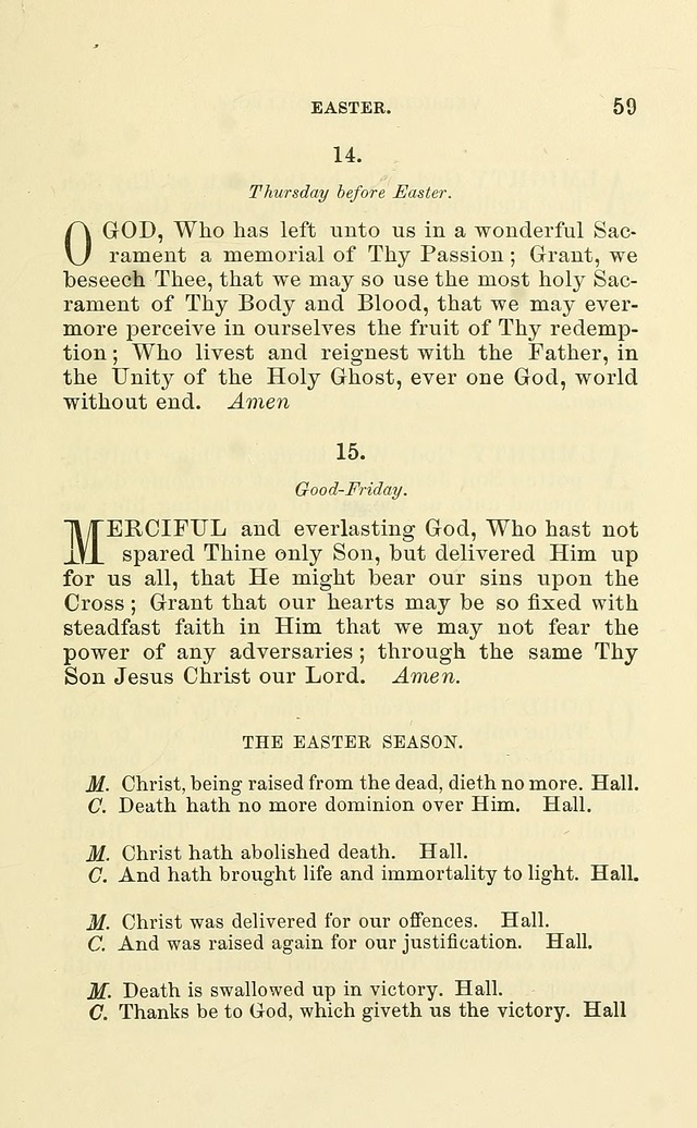 Church Book: for the use of Evangelical Lutheran congregations page 59