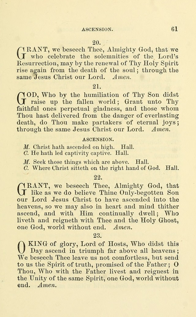 Church Book: for the use of Evangelical Lutheran congregations page 61