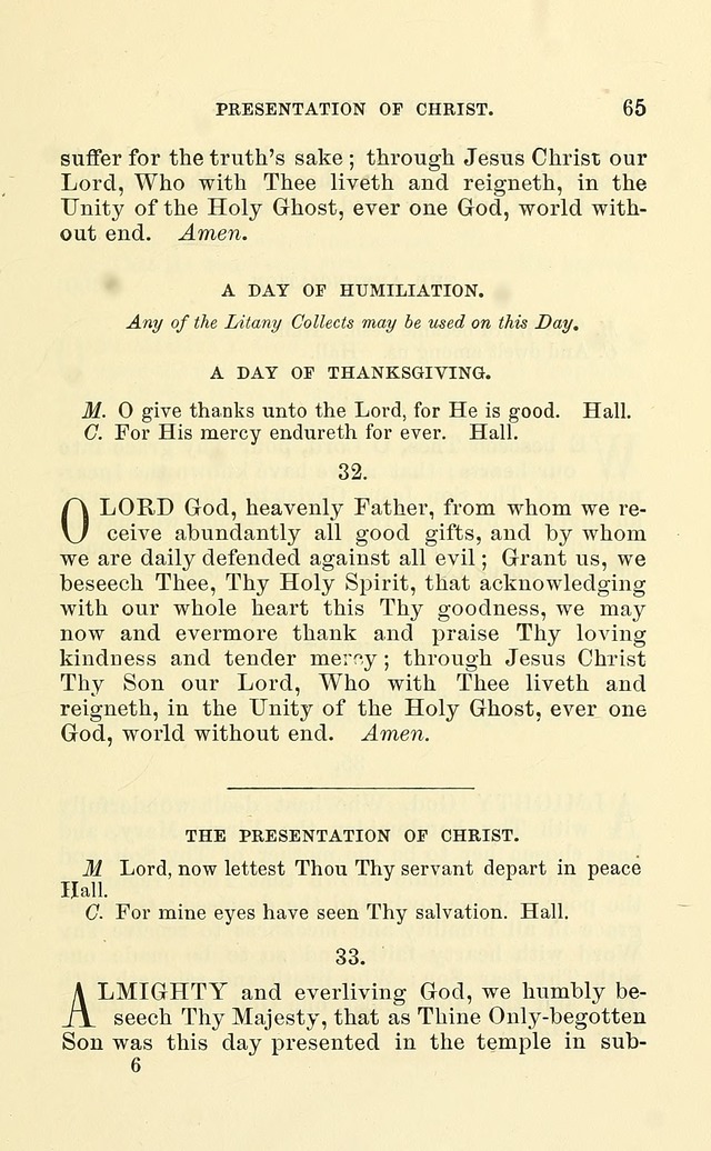 Church Book: for the use of Evangelical Lutheran congregations page 65