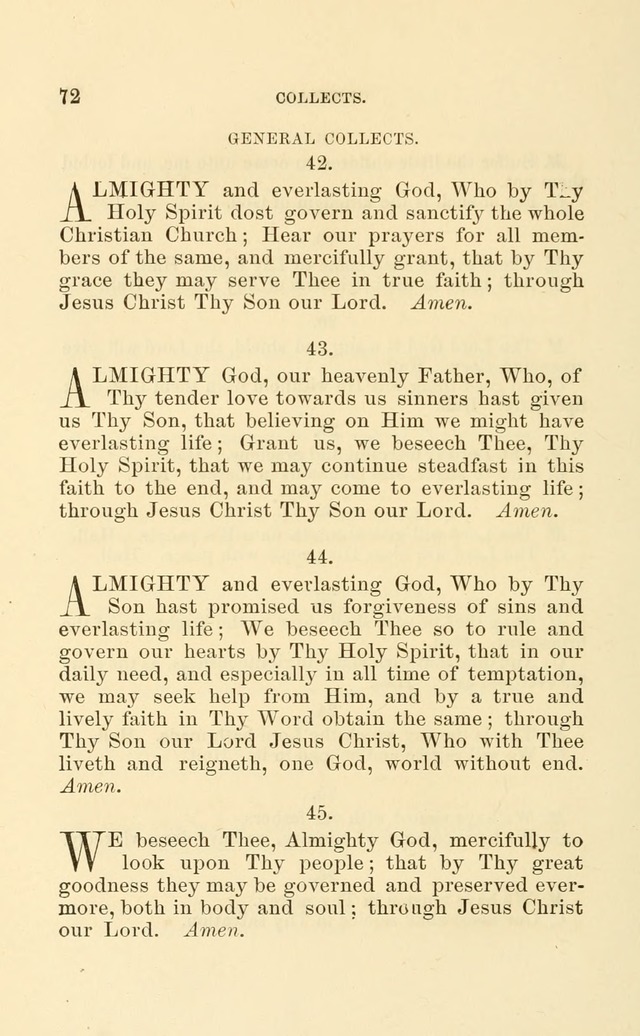 Church Book: for the use of Evangelical Lutheran congregations page 72