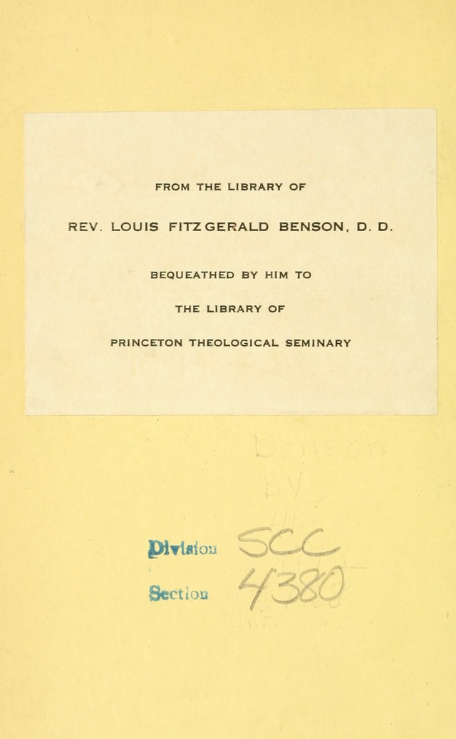 Church Book: for the use of Evangelical Lutheran congregations page i