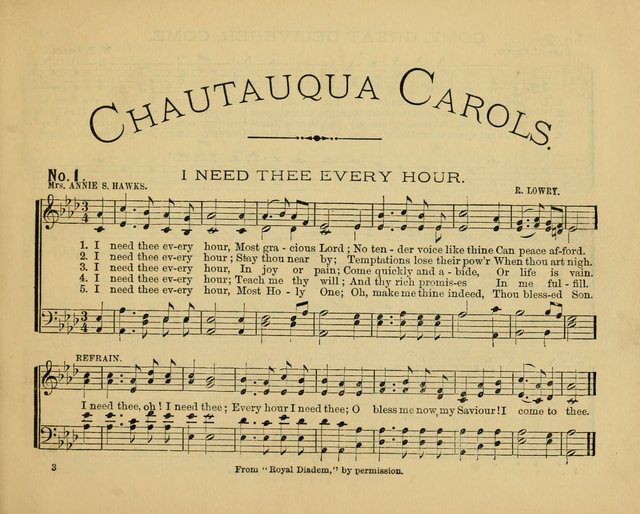 Chautauqua Carols: a collection of favorite songs suitable for all Sunday School services page 8