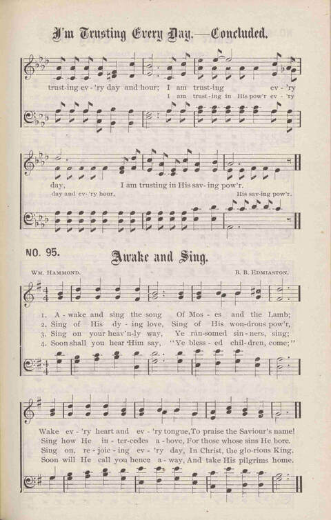 Crowning Carols: a superior collection of Sacred songs for the Church, Sunday school, singing class, singing convention, etc. page 101
