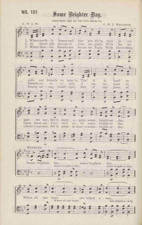 Crowning Carols: a superior collection of Sacred songs for the Church, Sunday school, singing class, singing convention, etc. page 108