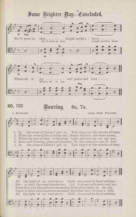 Crowning Carols: a superior collection of Sacred songs for the Church, Sunday school, singing class, singing convention, etc. page 109