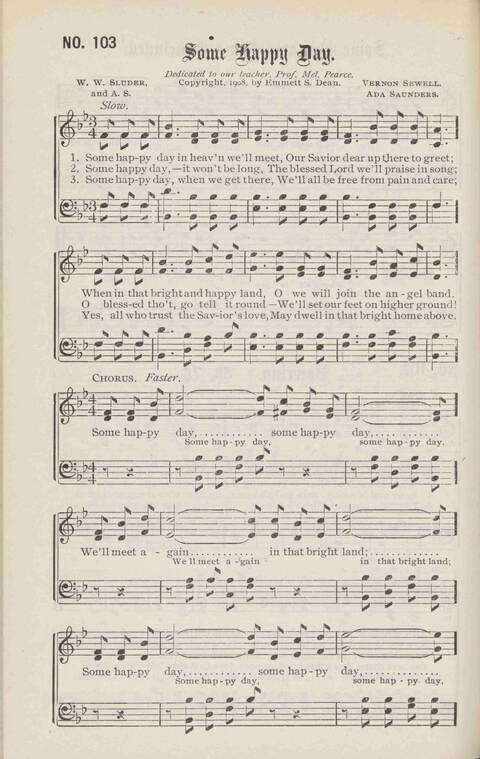 Crowning Carols: a superior collection of Sacred songs for the Church, Sunday school, singing class, singing convention, etc. page 110