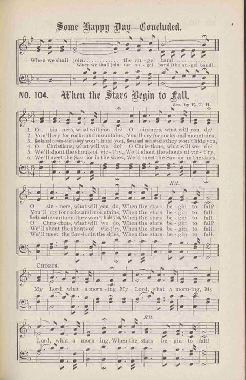 Crowning Carols: a superior collection of Sacred songs for the Church, Sunday school, singing class, singing convention, etc. page 111