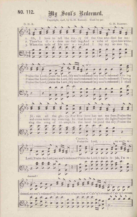 Crowning Carols: a superior collection of Sacred songs for the Church, Sunday school, singing class, singing convention, etc. page 120