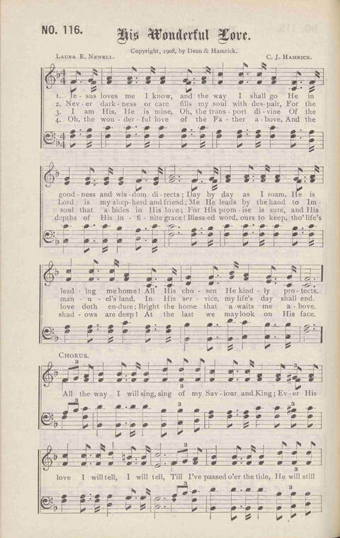 Crowning Carols: a superior collection of Sacred songs for the Church, Sunday school, singing class, singing convention, etc. page 124