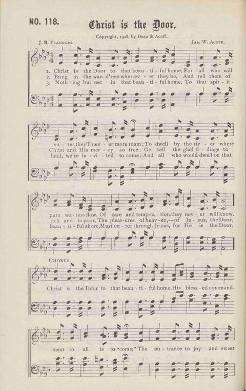Crowning Carols: a superior collection of Sacred songs for the Church, Sunday school, singing class, singing convention, etc. page 126