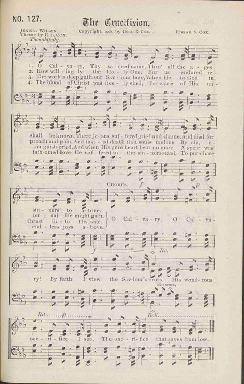 Crowning Carols: a superior collection of Sacred songs for the Church, Sunday school, singing class, singing convention, etc. page 135