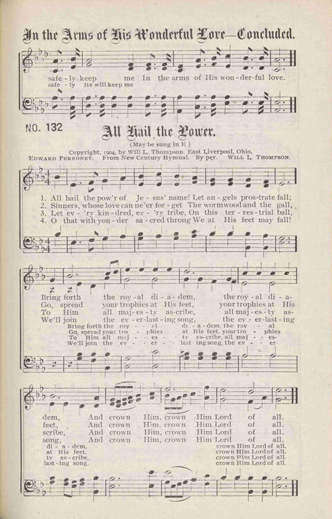 Crowning Carols: a superior collection of Sacred songs for the Church, Sunday school, singing class, singing convention, etc. page 141