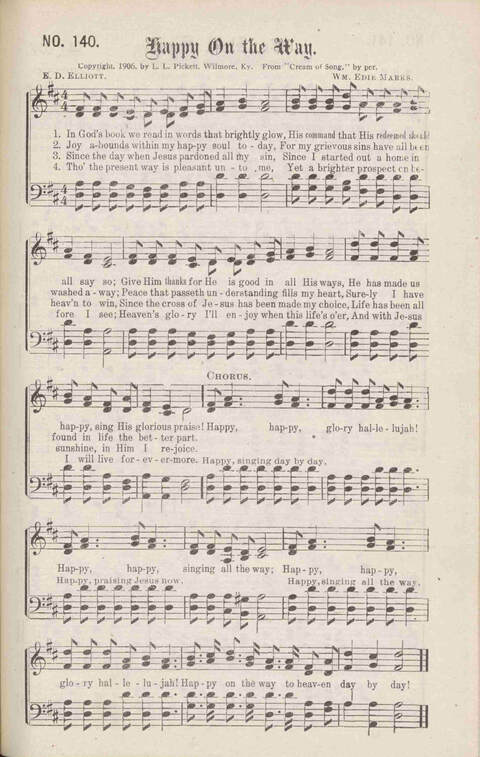 Crowning Carols: a superior collection of Sacred songs for the Church, Sunday school, singing class, singing convention, etc. page 149