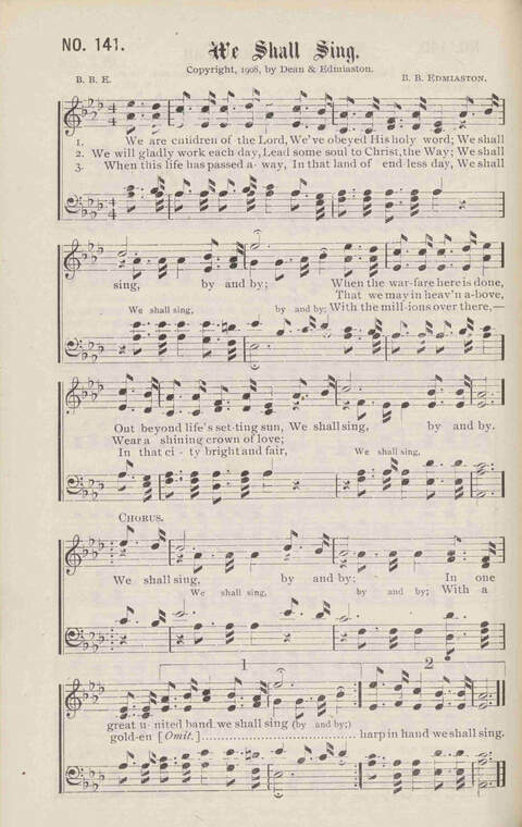Crowning Carols: a superior collection of Sacred songs for the Church, Sunday school, singing class, singing convention, etc. page 150