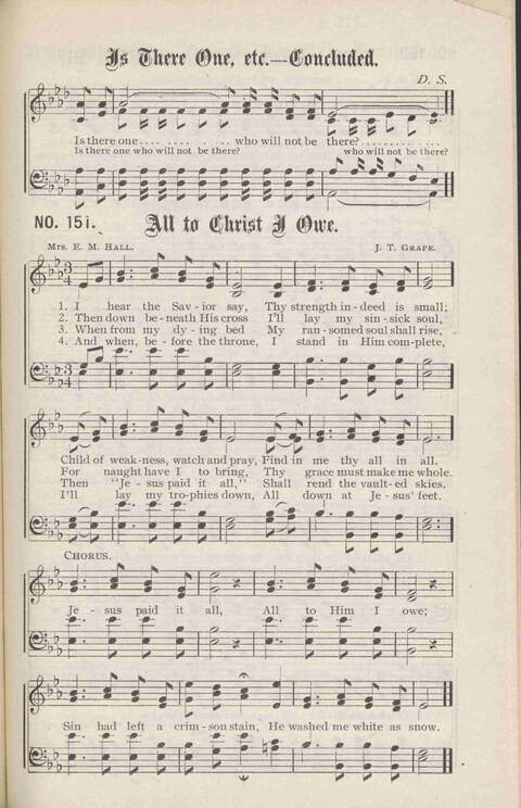 Crowning Carols: a superior collection of Sacred songs for the Church, Sunday school, singing class, singing convention, etc. page 161