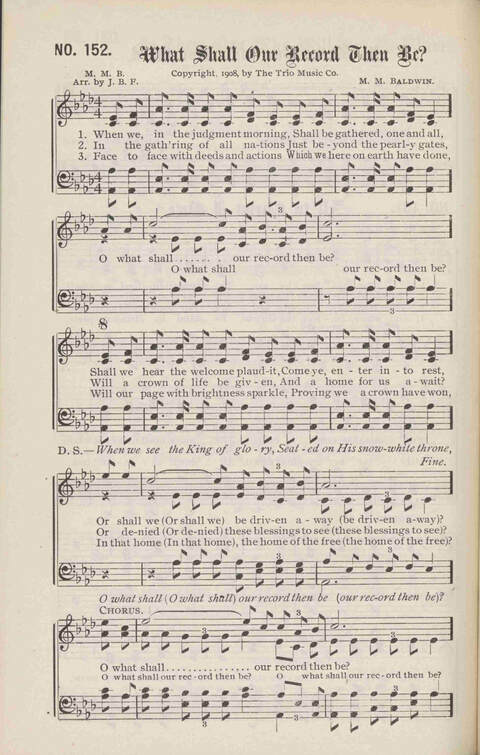 Crowning Carols: a superior collection of Sacred songs for the Church, Sunday school, singing class, singing convention, etc. page 162