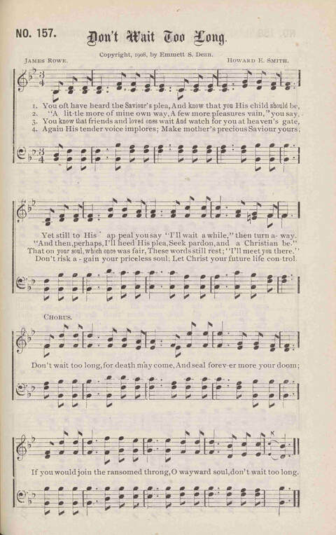Crowning Carols: a superior collection of Sacred songs for the Church, Sunday school, singing class, singing convention, etc. page 167