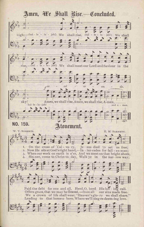 Crowning Carols: a superior collection of Sacred songs for the Church, Sunday school, singing class, singing convention, etc. page 169