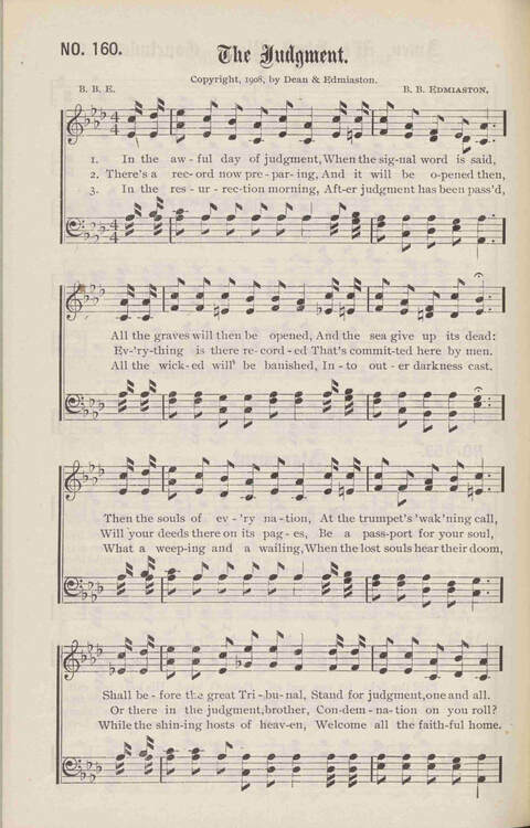 Crowning Carols: a superior collection of Sacred songs for the Church, Sunday school, singing class, singing convention, etc. page 170