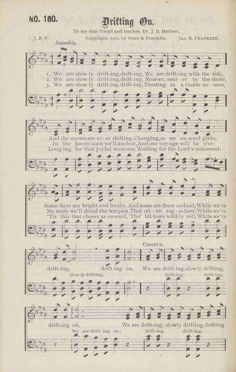 Crowning Carols: a superior collection of Sacred songs for the Church, Sunday school, singing class, singing convention, etc. page 190