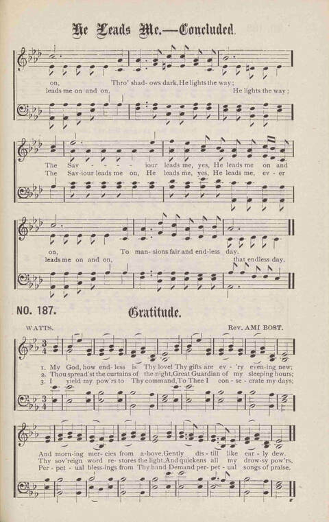 Crowning Carols: a superior collection of Sacred songs for the Church, Sunday school, singing class, singing convention, etc. page 197