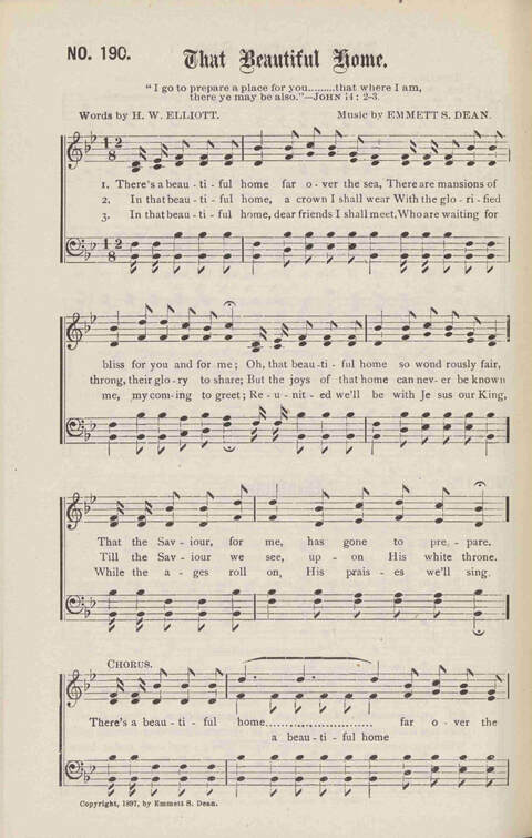 Crowning Carols: a superior collection of Sacred songs for the Church, Sunday school, singing class, singing convention, etc. page 200