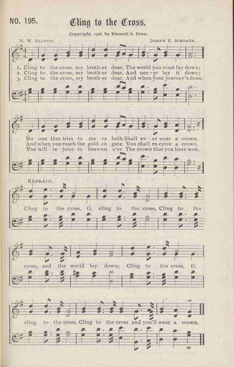 Crowning Carols: a superior collection of Sacred songs for the Church, Sunday school, singing class, singing convention, etc. page 207
