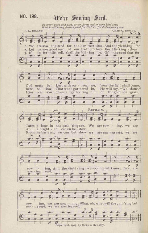 Crowning Carols: a superior collection of Sacred songs for the Church, Sunday school, singing class, singing convention, etc. page 210