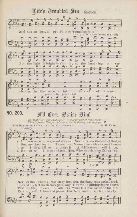 Crowning Carols: a superior collection of Sacred songs for the Church, Sunday school, singing class, singing convention, etc. page 217