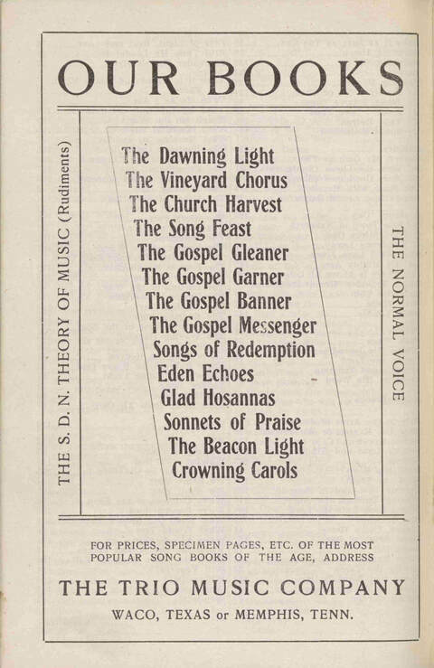 Crowning Carols: a superior collection of Sacred songs for the Church, Sunday school, singing class, singing convention, etc. page 222