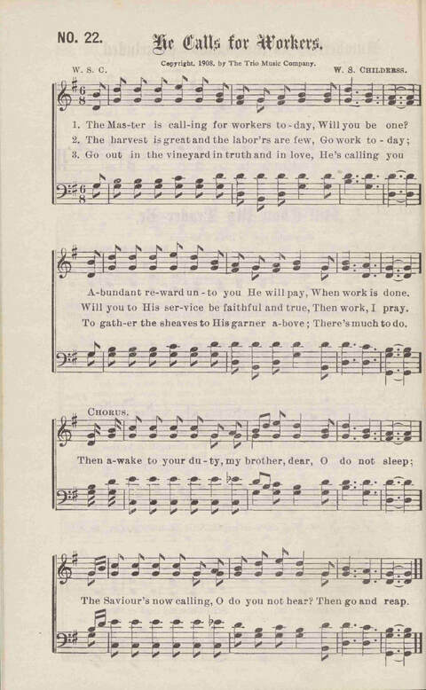 Crowning Carols: a superior collection of Sacred songs for the Church, Sunday school, singing class, singing convention, etc. page 24