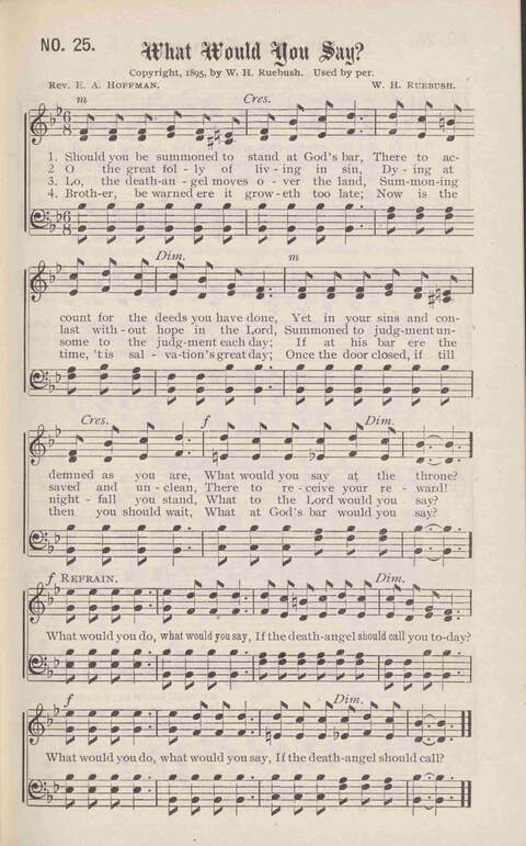 Crowning Carols: a superior collection of Sacred songs for the Church, Sunday school, singing class, singing convention, etc. page 27