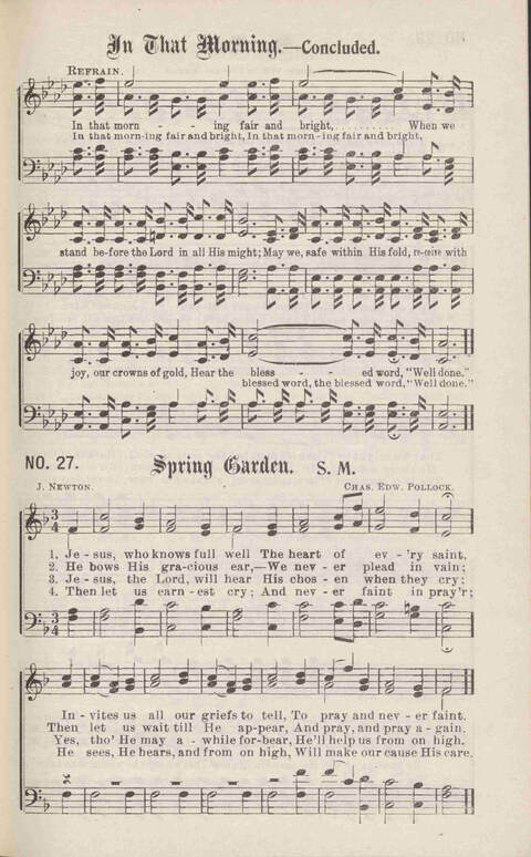 Crowning Carols: a superior collection of Sacred songs for the Church, Sunday school, singing class, singing convention, etc. page 29